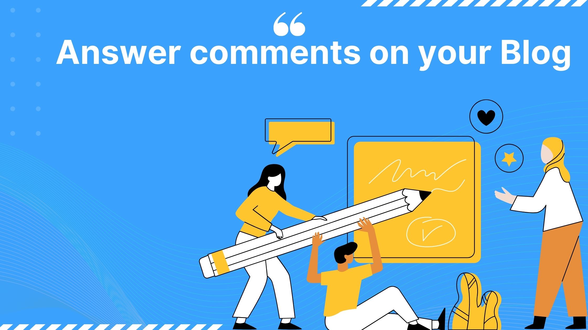 answer comments on your blog